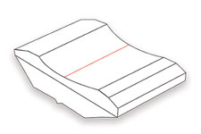 Ceramic backing strip 19 mm