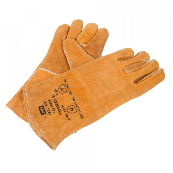 Split cowhide leather welding glove